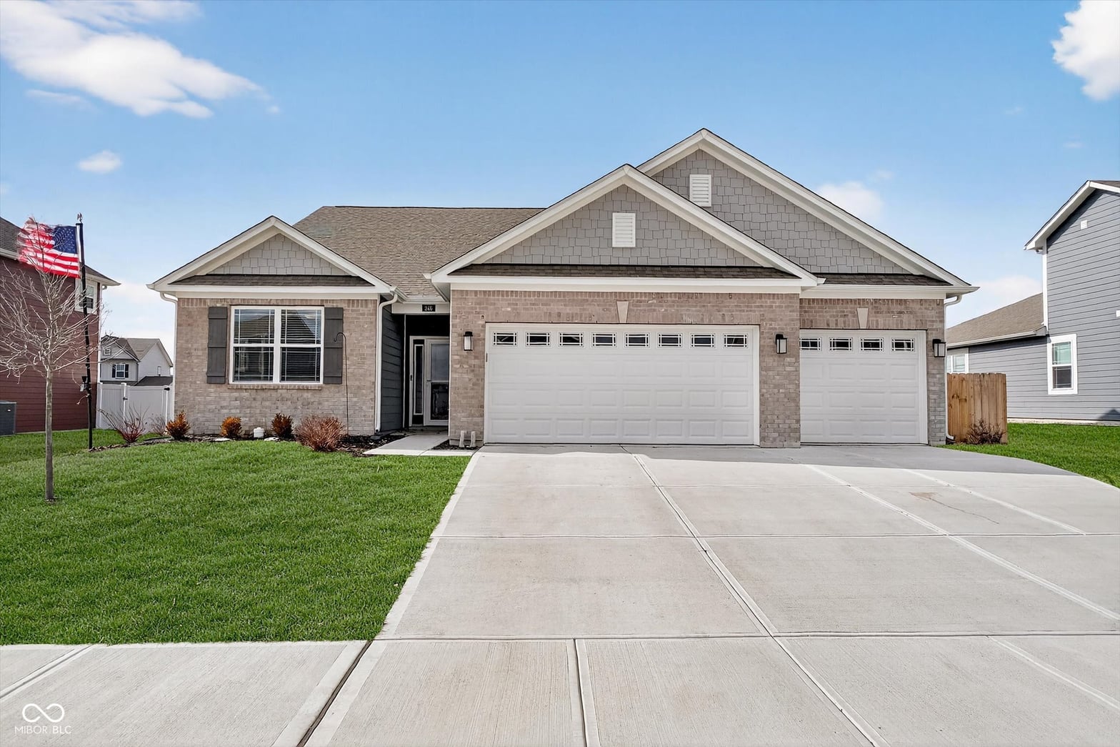 Front exterior at 246 Lucky Hat Lane, Danville, IN