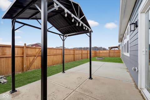 Outdoor living area at 246 Lucky Hat Lane, Danville, IN
