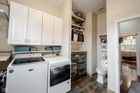 Laundry room at 558 Fox Lane, Carmel, IN