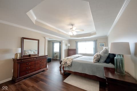 Primary bedroom at 558 Fox Lane, Carmel, IN