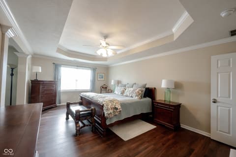 Primary bedroom at 558 Fox Lane, Carmel, IN
