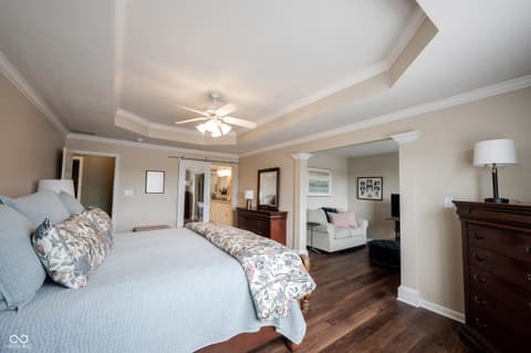 Primary bedroom at 558 Fox Lane, Carmel, IN