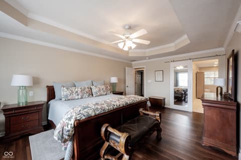 Primary bedroom at 558 Fox Lane, Carmel, IN