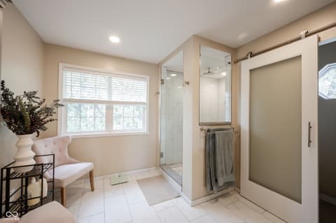 Primary bathroom at 558 Fox Lane, Carmel, IN