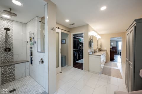 Primary bathroom at 558 Fox Lane, Carmel, IN