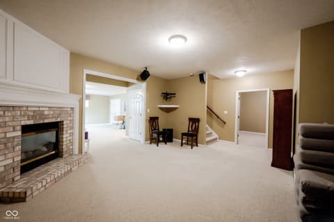 Family room at 558 Fox Lane, Carmel, IN