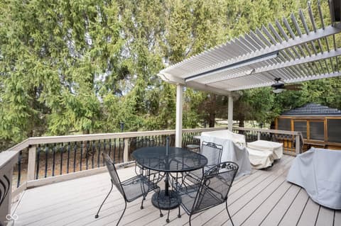 Outdoor living area at 558 Fox Lane, Carmel, IN