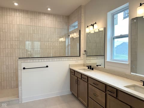 Primary bathroom at 19613 Wood Farm Place, Westfield, IN