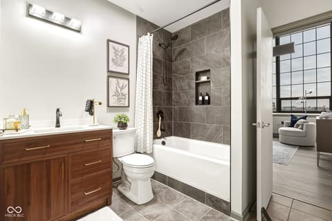 Bathroom at 630 N College Avenue, Indianapolis, IN