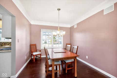 Dining room at 13450 Dunes Drive, Carmel, IN