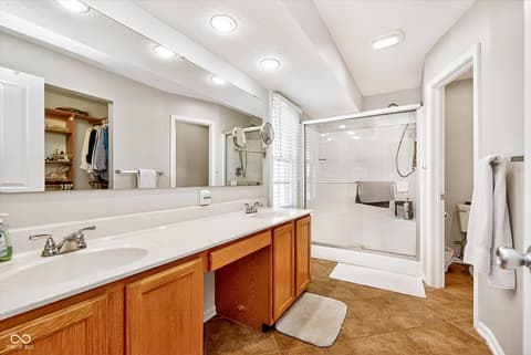 Primary bathroom at 13450 Dunes Drive, Carmel, IN