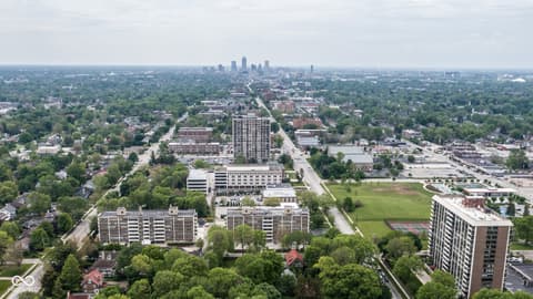 Aerial view at 3965 N Meridian Street, Indianapolis, IN