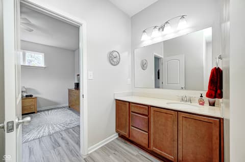 Primary bathroom at 2297 Bersot Court, Brownsburg, IN