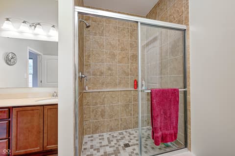 Primary bathroom at 2297 Bersot Court, Brownsburg, IN
