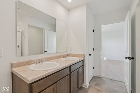 Bathroom at 1947 White Oak Lane, Shelbyville, IN