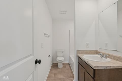 Bathroom at 1947 White Oak Lane, Shelbyville, IN