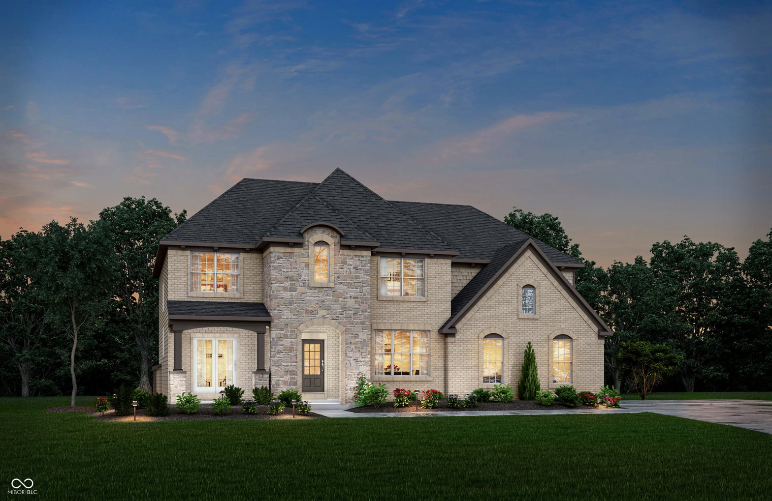 Front exterior at 577 Foxboro Drive, Avon, IN