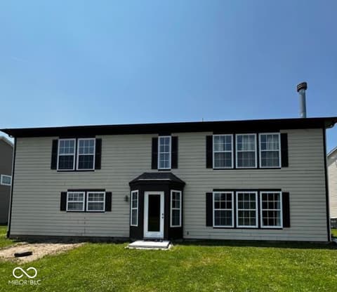Front exterior at 585 Fireside Drive, Greenwood, IN