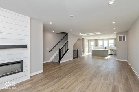 Family room at 436 Elite Street, Westfield, IN