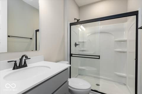 Primary bathroom at 436 Elite Street, Westfield, IN