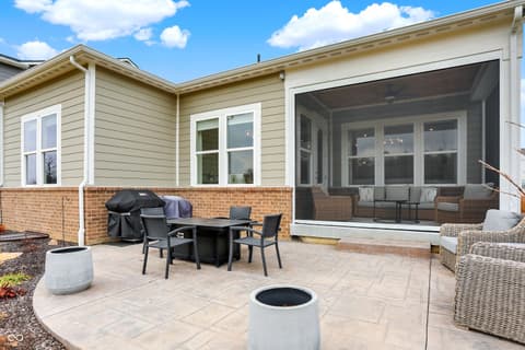 Outdoor living area at 15734 Scher Drive, Westfield, IN