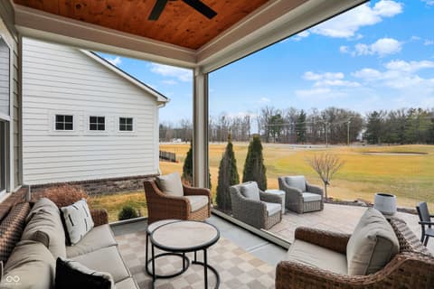 Outdoor living area at 15734 Scher Drive, Westfield, IN
