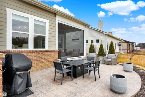 Outdoor living area at 15734 Scher Drive, Westfield, IN