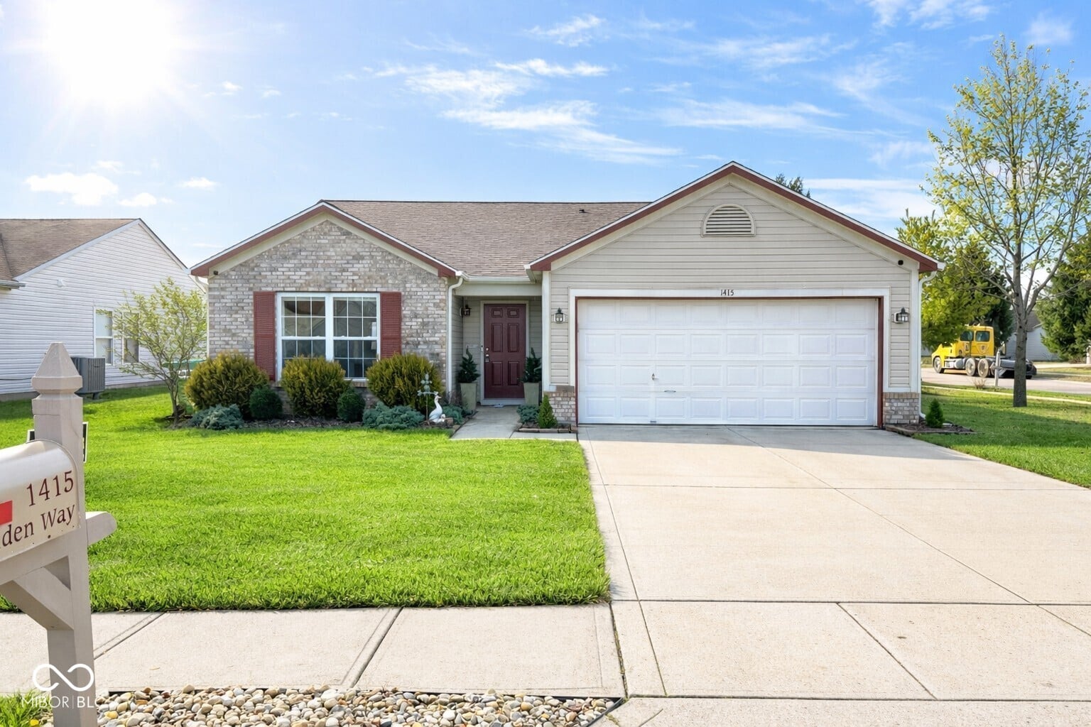 Front exterior at 1415 Linden Way, Indianapolis, IN