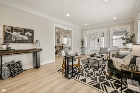 Living room at 6039 E Lowell Avenue, Indianapolis, IN