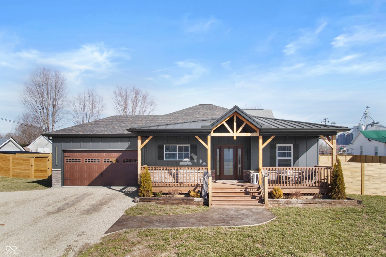Front exterior at 202 W Willow Street, Milroy, IN