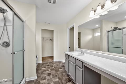 Bathroom at 1400 Danielle Road, Lebanon, IN