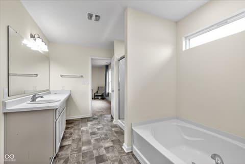 Bathroom at 1400 Danielle Road, Lebanon, IN