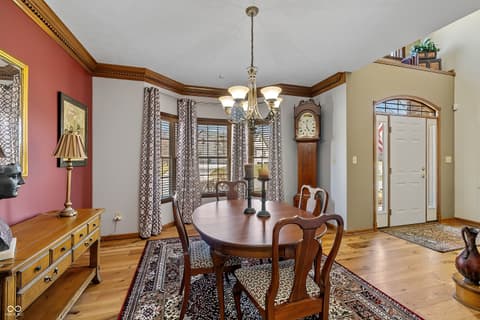 Dining room at 7635 Old Hickory Court, Indianapolis, IN