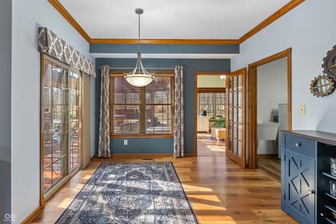 Dining room at 7635 Old Hickory Court, Indianapolis, IN