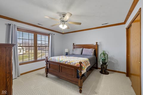 Bedroom at 7635 Old Hickory Court, Indianapolis, IN