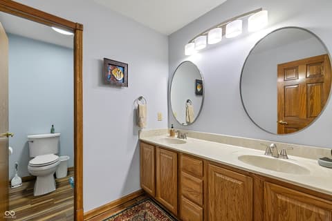 Bathroom at 7635 Old Hickory Court, Indianapolis, IN