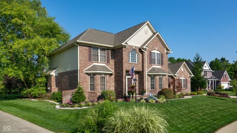 Front exterior at 7635 Old Hickory Court, Indianapolis, IN
