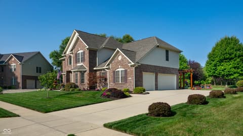 Front exterior at 7635 Old Hickory Court, Indianapolis, IN