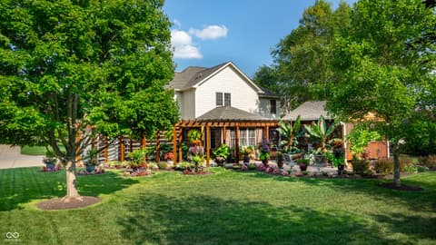 Front exterior at 7635 Old Hickory Court, Indianapolis, IN