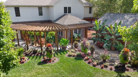 Backyard at 7635 Old Hickory Court, Indianapolis, IN