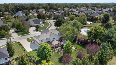Aerial view at 7635 Old Hickory Court, Indianapolis, IN