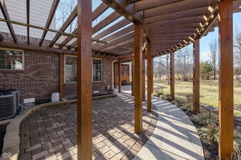 Outdoor living area at 7635 Old Hickory Court, Indianapolis, IN