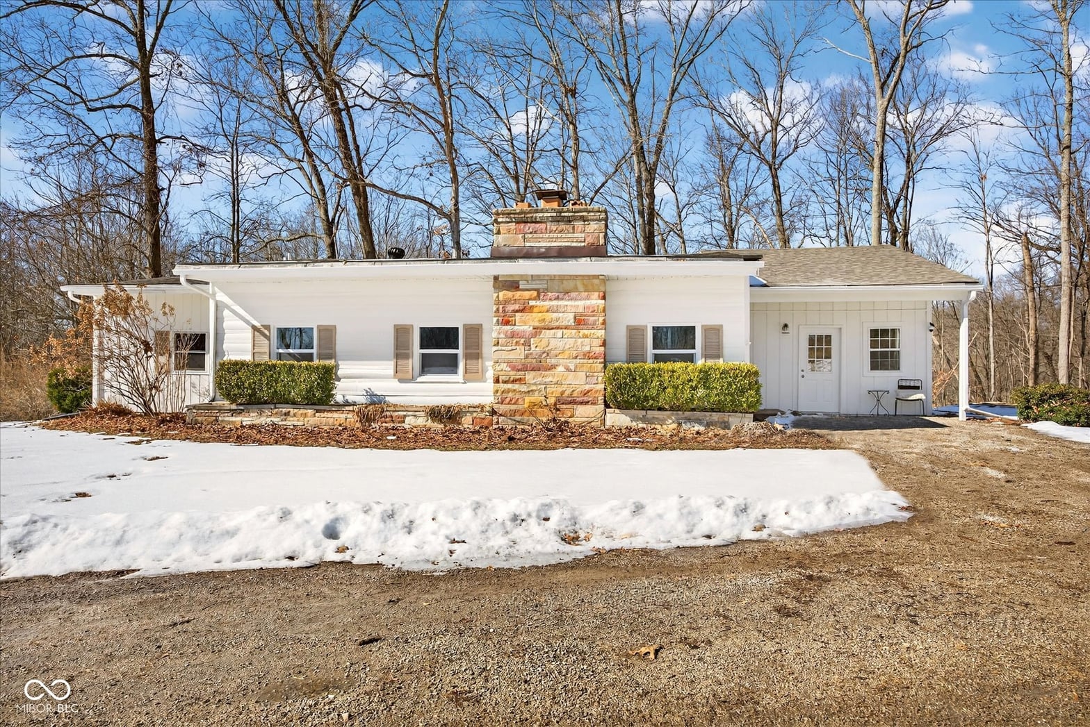 Front exterior at 8625 N Fish Road, Bloomington, IN