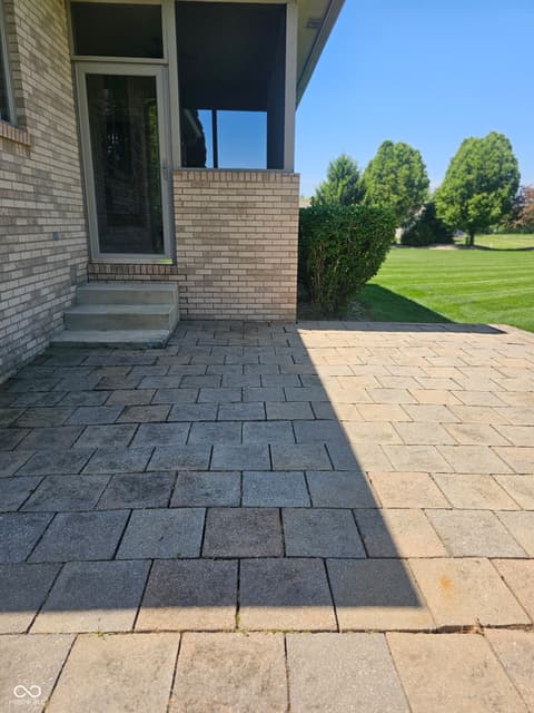 Outdoor living area at 6230 Sampson Court, Indianapolis, IN