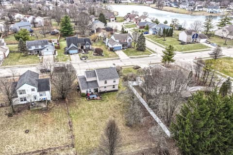 Aerial view at 10626 E Creekside Woods Drive, Indianapolis, IN