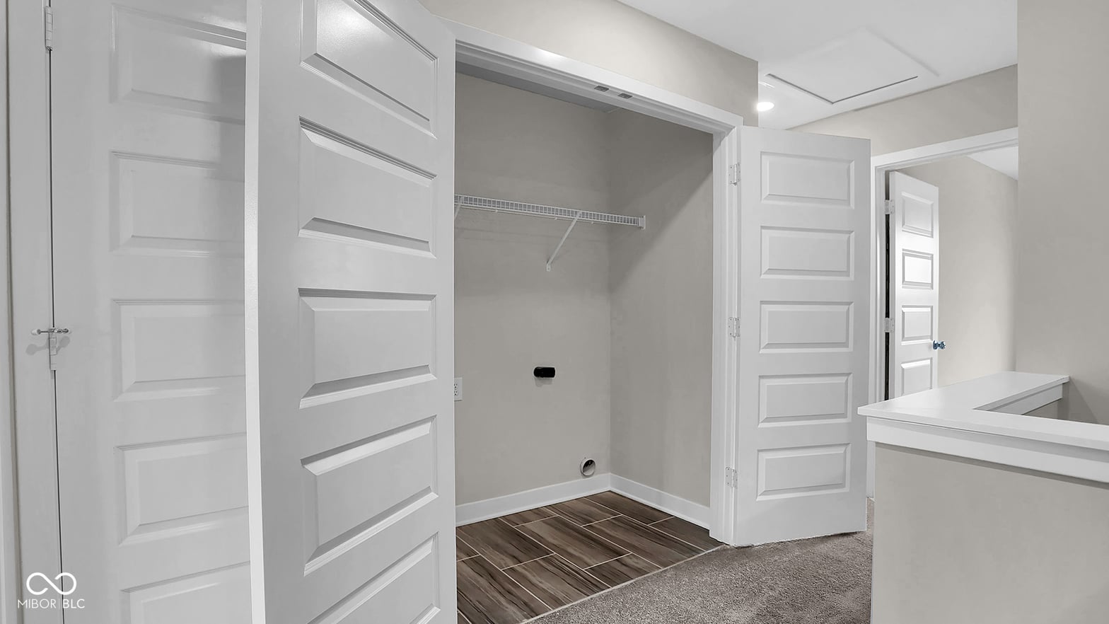 Spacious primary bath with large walk-in closet.