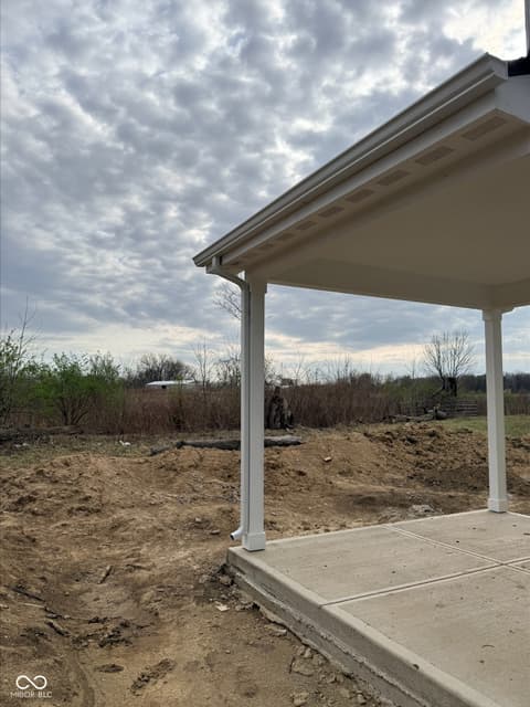 Outdoor living area at 6681 W Sailboat Drive, Greenfield, IN