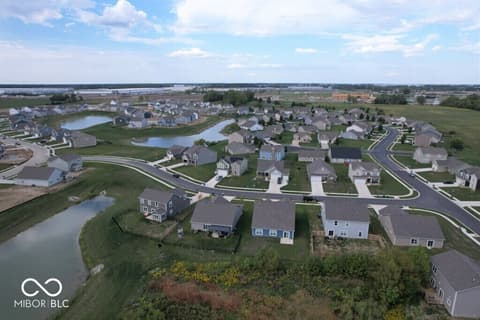 Aerial view at 6681 W Sailboat Drive, Greenfield, IN