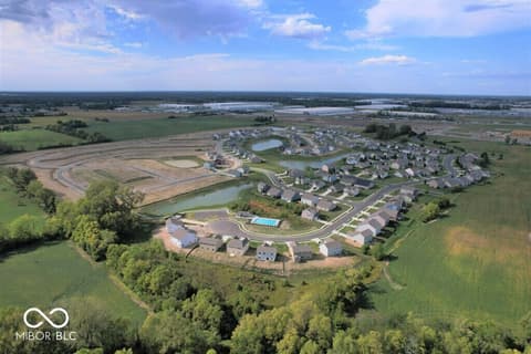 Aerial view at 6681 W Sailboat Drive, Greenfield, IN