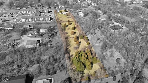 Aerial view at 6125 E Edgewood Avenue, Indianapolis, IN